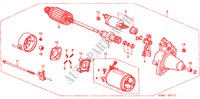STARTMOTOR(DENSO) voor Honda CIVIC LXI 4 deuren 5-versnellings handgeschakelde versnellingsbak 2000
