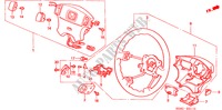 STUURWIEL(SRS) voor Honda CIVIC SIR 4 deuren 5-versnellings handgeschakelde versnellingsbak 2000