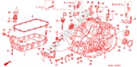 TRANSMISSIE BEHUIZING/ OLIEPAN(CVT) voor Honda CIVIC EXI 4 deuren 4-traps automatische versnellingsbak 2000