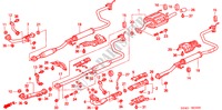 UITLAATPIJP voor Honda CIVIC EX 4 deuren 4-traps automatische versnellingsbak 2000