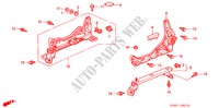V. ZITTING COMPONENTEN (L.) voor Honda CIVIC VTI 4 deuren 5-versnellings handgeschakelde versnellingsbak 2000