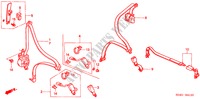 VEILIGHEIDSRIEMEN(1) voor Honda CIVIC VTI 4 deuren 5-versnellings handgeschakelde versnellingsbak 2000