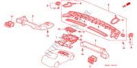 VERWARMING KANAAL(RH) voor Honda CIVIC EXI 4 deuren 5-versnellings handgeschakelde versnellingsbak 2000