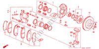 VOOR REM(AKEBONO) voor Honda CIVIC EXI 4 deuren 4-traps automatische versnellingsbak 2000