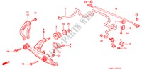 VOOR STABILISATOR/ VOOR ONDER ARM voor Honda CIVIC EXI 4 deuren 5-versnellings handgeschakelde versnellingsbak 2000