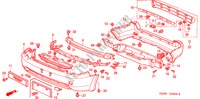 BUMPERS( '01) voor Honda HR-V 4WD 5 deuren 5-versnellings handgeschakelde versnellingsbak 2000