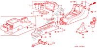 CONSOLE voor Honda HR-V 4WD 3 deuren 5-versnellings handgeschakelde versnellingsbak 2001