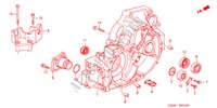 KOPPELING BEHUIZING voor Honda HR-V 4WD 5 deuren 5-versnellings handgeschakelde versnellingsbak 2000