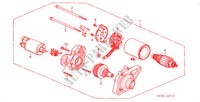 STARTMOTOR(MITSUBA) voor Honda HR-V 4WD 5 deuren 5-versnellings handgeschakelde versnellingsbak 2000