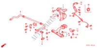 VOOR STABILISATOR/ VOOR ONDER ARM voor Honda HR-V HYPER 5 deuren CVT versnellingsbak 2001