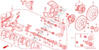 ACHTER REM(SCHIJF) voor Honda PRELUDE SI 2 deuren 5-versnellings handgeschakelde versnellingsbak 2000