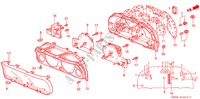COMBINATIEMETER KOMPONENTEN voor Honda PRELUDE VTI-R 2 deuren 4-traps automatische versnellingsbak 2000
