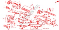 INSTRUMENTEN AFWERKING(LH) voor Honda PRELUDE 2.0I 2 deuren 4-traps automatische versnellingsbak 2000