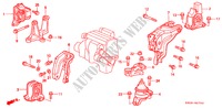 MOTOR BEVESTIGINGEN(MT) voor Honda PRELUDE VTEC 2.2VTI 2 deuren 5-versnellings handgeschakelde versnellingsbak 2000