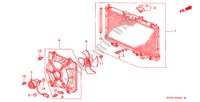 RADIATEUR(TOYO) voor Honda PRELUDE VTEC 2.2VTI 2 deuren 4-traps automatische versnellingsbak 2000