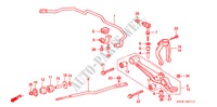 VOOR ONDER ARM voor Honda PRELUDE 2.0I 2 deuren 4-traps automatische versnellingsbak 2000