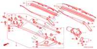 VOOR RUITESPROEIER (LH) voor Honda PRELUDE VTEC 2.2VTI 2 deuren 5-versnellings handgeschakelde versnellingsbak 2000