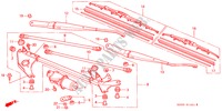 VOOR RUITESPROEIER (RH) voor Honda PRELUDE VTI-R 2 deuren 4-traps automatische versnellingsbak 2000