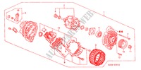 GENERATOR(MITSUBISHI) voor Honda HR-V HYPER 5 deuren CVT versnellingsbak 2003
