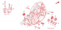 KOPPELINGKAST voor Honda HR-V 4WD 5 deuren 5-versnellings handgeschakelde versnellingsbak 2005