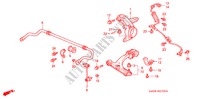 VOOR STABILISATOR/ VOOR ONDER ARM voor Honda HR-V 4WD 5 deuren 5-versnellings handgeschakelde versnellingsbak 2003