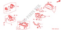 INSTRUMENTEN AFWERKING(LH)(BESTUURDERZIJKANT) voor Honda CIVIC EXI 4 deuren 4-traps automatische versnellingsbak 2002