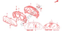 METER KOMPONENTEN(NS) (1) voor Honda CIVIC EXI 4 deuren 5-versnellings handgeschakelde versnellingsbak 2002