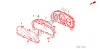 METER KOMPONENTEN(NS) (2) voor Honda CIVIC VTI-HD 4 deuren 5-versnellings handgeschakelde versnellingsbak 2004