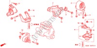 MOTOR BEVESTIGINGEN(AT) voor Honda CIVIC EXI-D 4 deuren 4-traps automatische versnellingsbak 2004
