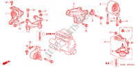 MOTOR BEVESTIGINGEN(CVT) voor Honda CIVIC VTI 4 deuren CVT versnellingsbak 2001