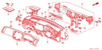 INSTRUMENTEN PANEEL(RH) voor Honda CIVIC VTI-SHD 4 deuren CVT versnellingsbak 2005