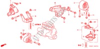 MOTOR BEVESTIGINGEN(AT) voor Honda CIVIC LXI-D 4 deuren 4-traps automatische versnellingsbak 2005