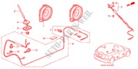 ANTENNE/LUIDSPREKER voor Honda CIVIC VI 5 deuren 5-versnellings handgeschakelde versnellingsbak 2001