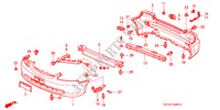 BUMPERS('04) voor Honda CIVIC VI 5 deuren 5-versnellings handgeschakelde versnellingsbak 2004