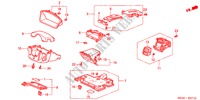 INSTRUMENTEN AFWERKING(BESTUURDERZIJKANT) voor Honda CIVIC VTI 5 deuren 4-traps automatische versnellingsbak 2002