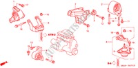 MOTOR BEVESTIGINGEN(AT) voor Honda CIVIC VTI 5 deuren 4-traps automatische versnellingsbak 2001