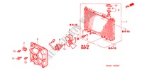 RADIATEUR(TOYO) voor Honda CIVIC VTI 5 deuren 4-traps automatische versnellingsbak 2003