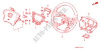 STUURWIEL(SRS) (2) voor Honda CIVIC VI 5 deuren 4-traps automatische versnellingsbak 2004
