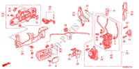 VOOR PORTIER SLOTEN/ BUITEN HENDEL voor Honda CIVIC VTI 5 deuren 4-traps automatische versnellingsbak 2001