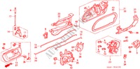 ACHTER PORTIER SLOTEN voor Honda ACCORD 2.3VTI 4 deuren 4-traps automatische versnellingsbak 2001