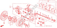 ACHTER REM(SCHIJF) (V6) voor Honda ACCORD V6 4 deuren 4-traps automatische versnellingsbak 2000