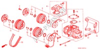 AIRCONDITIONER (COMPRESSOR) (V6) (1) voor Honda ACCORD 3.0V6 4 deuren 4-traps automatische versnellingsbak 2000