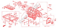 CILINDERBLOK/OLIEPAN (V6) voor Honda ACCORD 3.0SIR 4 deuren 4-traps automatische versnellingsbak 2001