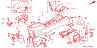 CONSOLE voor Honda ACCORD 2.3 LEV 4 deuren 4-traps automatische versnellingsbak 2000