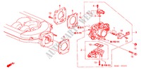 GAS HUIS(V6) voor Honda ACCORD 3.0SIR 4 deuren 4-traps automatische versnellingsbak 2001