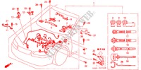 MOTOR BEDRADINGSBUNDEL(V6) (RH) voor Honda ACCORD 3.0V6 4 deuren 4-traps automatische versnellingsbak 2000