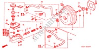 REM HOOFDCILINDER/ HOOFDSPANNING voor Honda ACCORD 2.3VTI 4 deuren 4-traps automatische versnellingsbak 2001