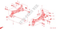 V. ZITTING COMPONENTEN (L.)(1) voor Honda ACCORD 2.3 LEV 4 deuren 4-traps automatische versnellingsbak 2000