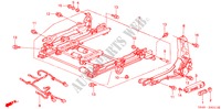 V. ZITTING COMPONENTEN (L.)(2) voor Honda ACCORD 2.3VTI 4 deuren 4-traps automatische versnellingsbak 2001