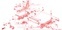 V. ZITTING COMPONENTEN (R.)(2) voor Honda ACCORD V6 4 deuren 4-traps automatische versnellingsbak 1998